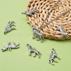 Tibetan Style Alloy Howling Wolf Pendants&nbsp;X-LF1753Y
