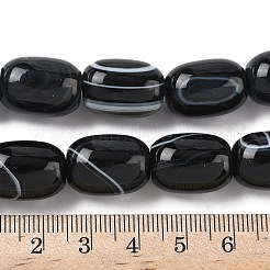 Natural Banded Agate/Striped Agate(Dyed & Heated) Beads Strands&nbsp;G-H324-01H