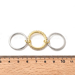 Brass Micro Pave Cubic Zirconia Finger Rings&nbsp;RJEW-P166-01A-01