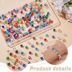 15 Colors Electroplate Glass Beads&nbsp;EGLA-WR0001-04A