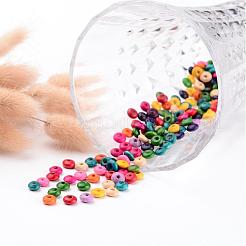 Lead Free Rondelle Natural Wood Beads&nbsp;X-YTB032