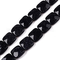 Synthetic Blue Goldstone Beads Strands&nbsp;G-T138-166