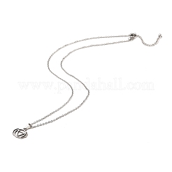 Non-Tarnish Stainless Steel Pendants Necklaces&nbsp;NJEW-K267-01H-P