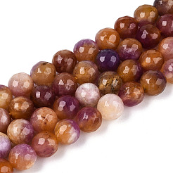 Dyed Natural White Jade Beads Strands&nbsp;G-T139-8mm-60-16