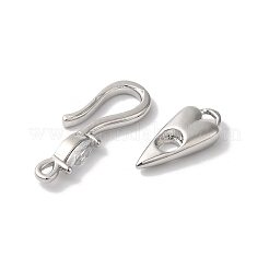Brass S-Hook Clasps&nbsp;KK-C062-043P