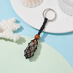 Natural & Synthetic Gemstone Wishing Bottle Keychain&nbsp;KEYC-JKC00726