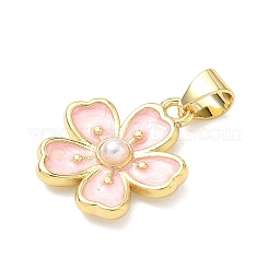 Brass Enamel Pendants&nbsp;KK-H539-13G