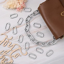 Opaque Spray Painted Acrylic Linking Rings&nbsp;OACR-S021-68A-B02