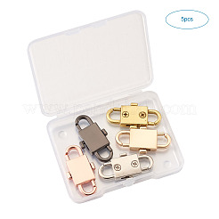 5 Colors Adjustable Alloy Chain Buckles&nbsp;PALLOY-TA0001-91-RS