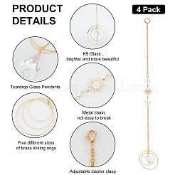 Glass Rhinestone Pendant Decoration&nbsp;HJEW-PH01748