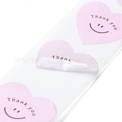 500Pcs Heart with Thank You Roll Stickers&nbsp;DIY-U008-01B