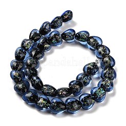 Handmade Dichroic Foil Glass Beads Strands&nbsp;DICH-U001-03I