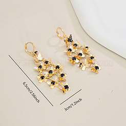 Brass Butterfly Tassel Hoop Earrings&nbsp;TX7932