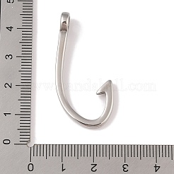 Non-Tarnish 304 Stainless Steel Hook Clasps&nbsp;STAS-C109-14A-P