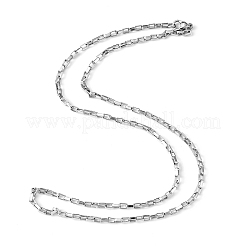 Tarnish Resistant Box Chain Necklace for Men&nbsp;LS-NJEW-F027-17-2.5mm