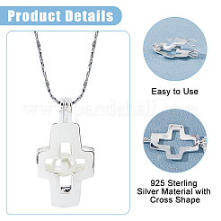 925 Sterling Silver Empty Bead Cage Pendants&nbsp;STER-WH0005-63