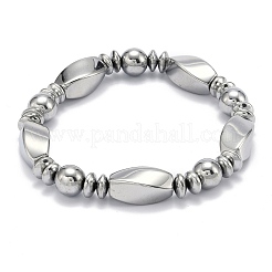 Non-magnetic Synthetic Hematite Stretchy Bracelets&nbsp;BJEW-K001-03A