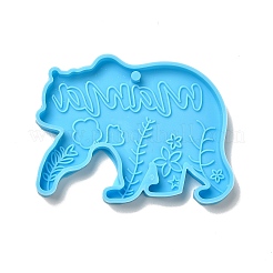 Mother's Day Bear with Flower & Word mama DIY Pendant Silicone Molds&nbsp;LS-SIMO-H004-08