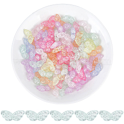 100Pcs Transparent Crackle Acrylic Beads&nbsp;OACR-PA0001-75