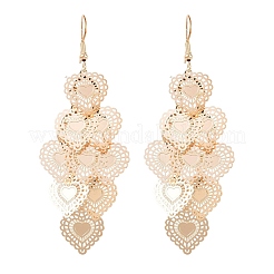 Brass Dangle Earrings&nbsp;EJEW-B157-02A-G