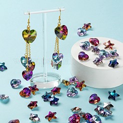 120Pcs 8 Style Electroplate Glass Pendants&nbsp;GLAA-LS0001-04