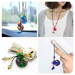 Handmade Lampwork Perfume Bottle Pendants&nbsp;LAMP-TADJ0001-05A
