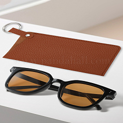 2Pcs 2 Colors Imitation Leather Eyeglass Cases&nbsp;ABAG-LP0001-85A