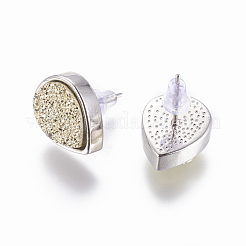 Brass Stud Earrings&nbsp;EJEW-J098-GP