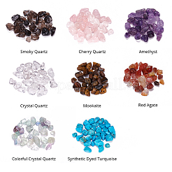 Mixed Natural & Synthetic Gemstone Chip Beads&nbsp;G-PH0001-01