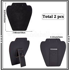 2Pcs Desktop Paper Necklace Display Stands&nbsp;NDIS-SC0001-03A