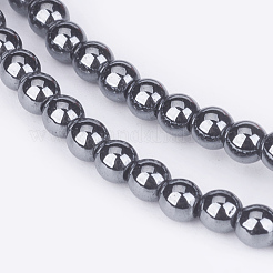 Non-Magnetic Synthetic Hematite Beads Strands&nbsp;X-G-D015-2
