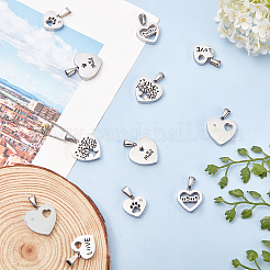 304 Stainless Steel Pendants&nbsp;STAS-UN0014-92P