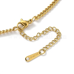 304 Stainless Steel Pendant Necklaces&nbsp;NJEW-C017-02G