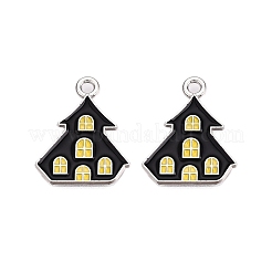 Halloween Theme Alloy Enamel Pendants&nbsp;ENAM-T020-08M