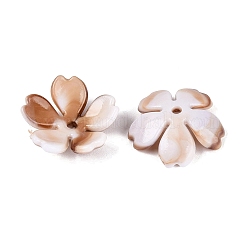 Two Tone Opaque Plastic Bead Caps&nbsp;KY-N025-48