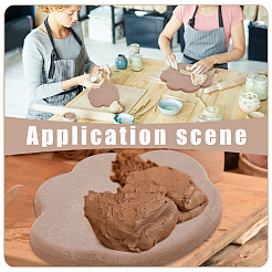 5Pcs MDF Wood Ceramic Clay Craft Mold Set&nbsp;DIY-WH0349-400B