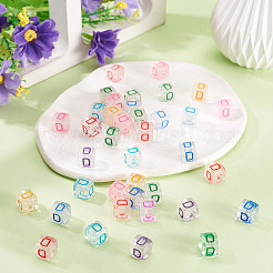 50Pcs Acrylic European Beads&nbsp;MACR-TADJ0001-13D
