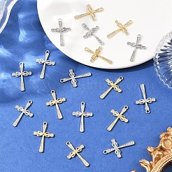 30Pcs 2 Colors Alloy Rhinestone Pendants&nbsp;FIND-YW0010-17