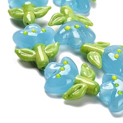 Handmade Lampwork Beads Strands&nbsp;LAMP-A005-03B