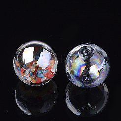 Handmade Blown Glass Globe Beads&nbsp;LS-DH017J-1-18mm-AB