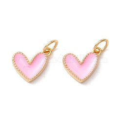 Rack Plating Brass Enamel Charms&nbsp;KK-D073-27G-05