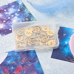 24Pcs 304 Stainless Steel Pendants&nbsp;STAS-TA0001-30G
