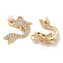 Alloy Rhinestone Pendants&nbsp;PALLOY-F320-02G