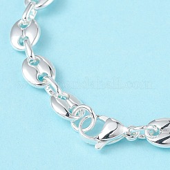 304 Stainless Steel Coffee Bean Chain Bracelet for Men Women&nbsp;BJEW-G669-10S