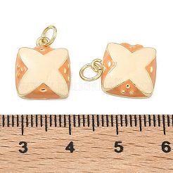 Brass Enamel Pendants&nbsp;KK-F933-16G