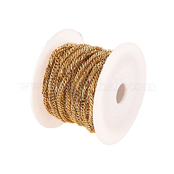 Ion Plating(IP) 304 Stainless Steel Diamond Cut Chunky Curb Chains&nbsp;CHS-CJ0001-30G