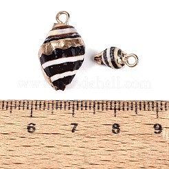 Electroplate Natural Spiral Shell Pendants&nbsp;SSHEL-Q100-42G