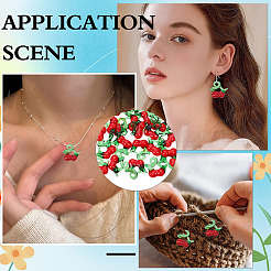 40Pcs Handmade Lampwork Pendants&nbsp;LAMP-ME0001-22