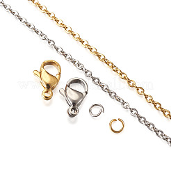 DIY Stainless Steel Chain Necklaces & Bracelets Making Kits&nbsp;DIY-YS0001-24