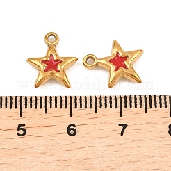 304 Stainless Steel Enamel Charms&nbsp;STAS-G380-02G